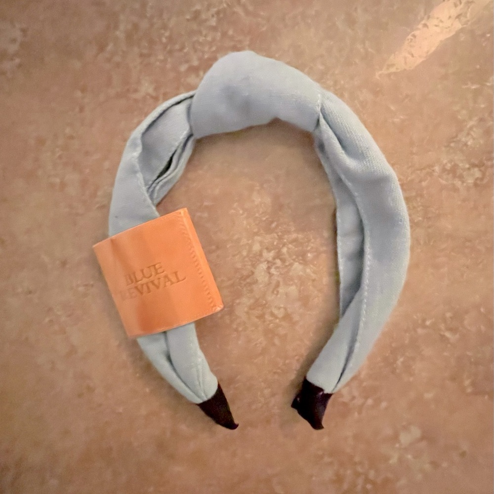 Blue Revival Denim Headband. New with tags.